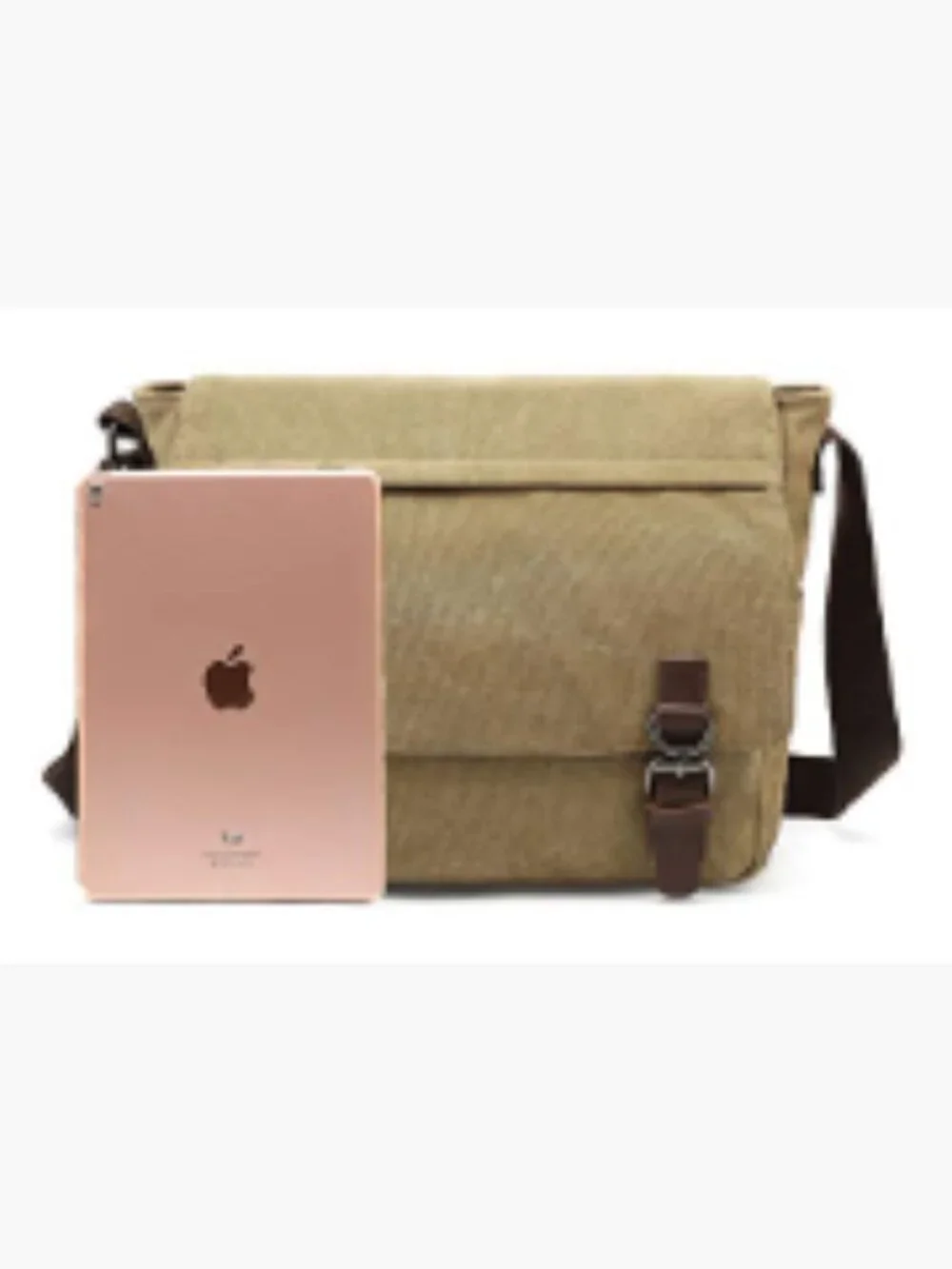 Vintage Canvas Messenger Bag Large Travel Crossbody Laptop Bag